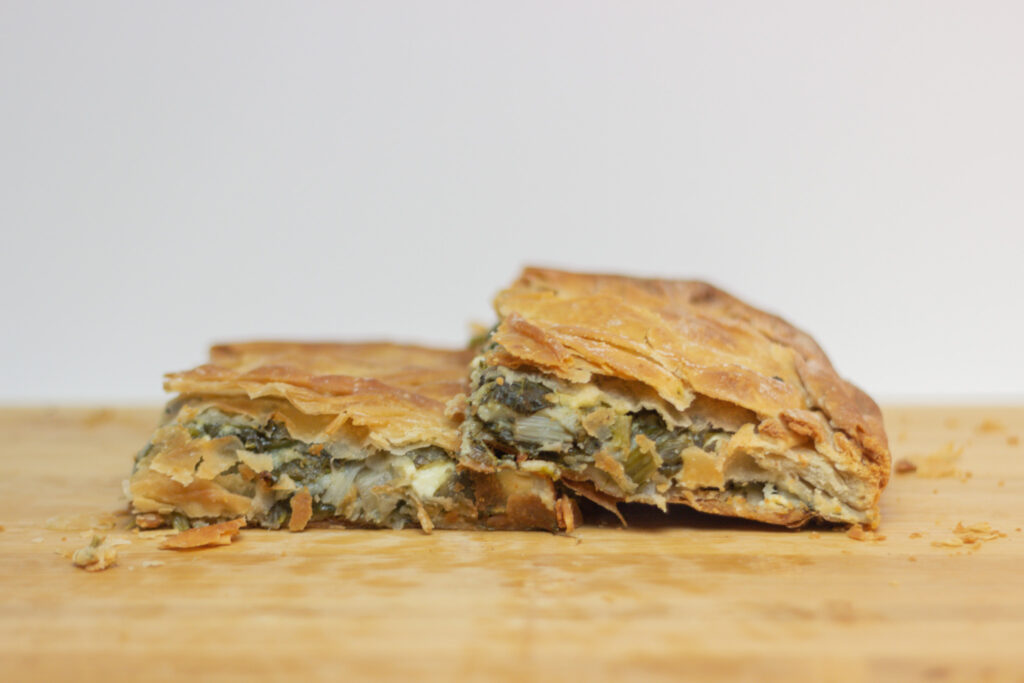 Cut Spinach Pie